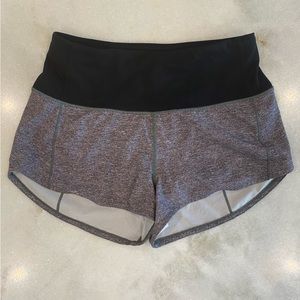 Mid-waisted Gray Lululemon Athletic Shorts